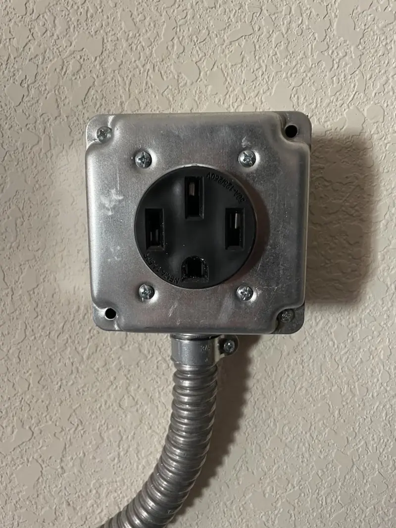 NEMA 14-50 outlet installed for Electrical Panel Upgrade in Goodyear